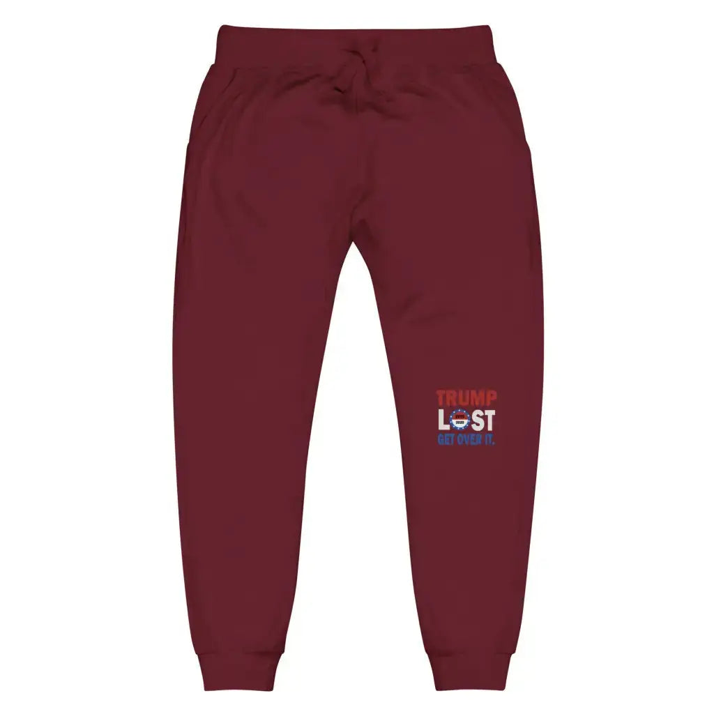 Trump Lost Unisex Fleece Sweatpants - Maroon / Xs -