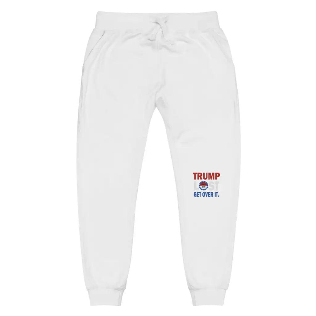 Trump Lost Unisex Fleece Sweatpants - White / Xs -