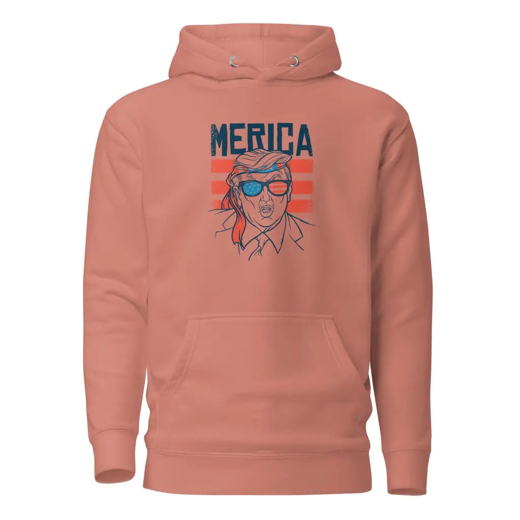 Trump Unisex Hoodie - Dusty Rose / m - Republican