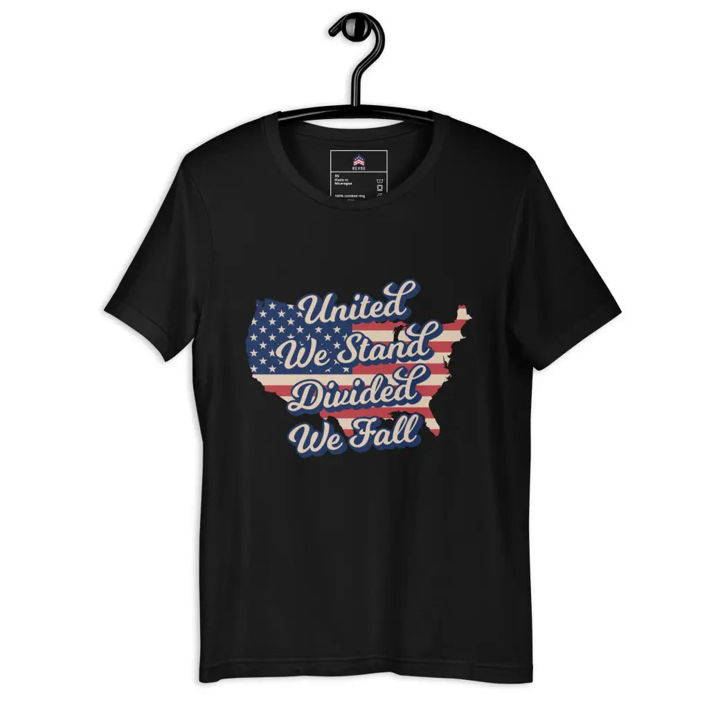 United We Stand Divided We Fall Unisex T-shirt - Black / Xs