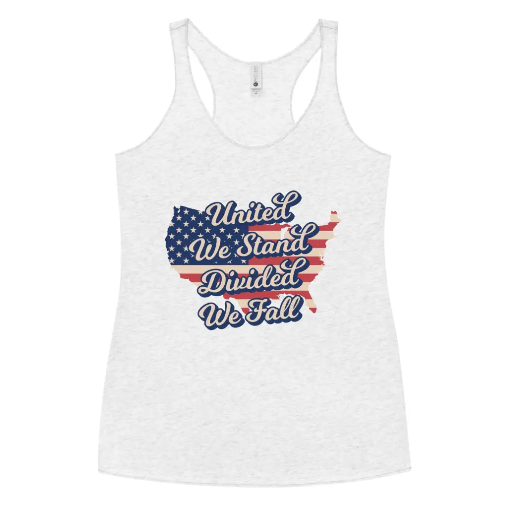 United We Stand Divided We Fall Women’s Racerback Tank -