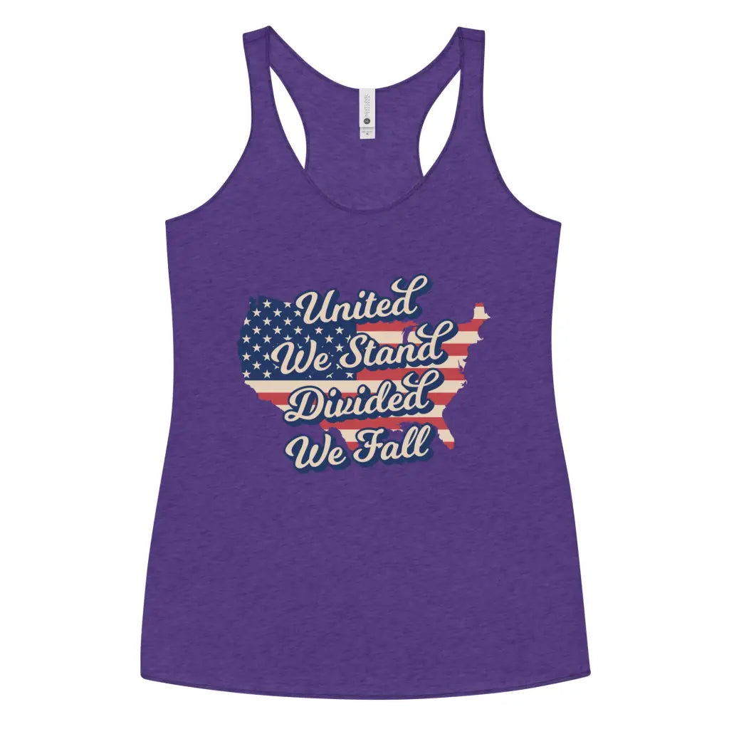 United We Stand Divided We Fall Women’s Racerback Tank -