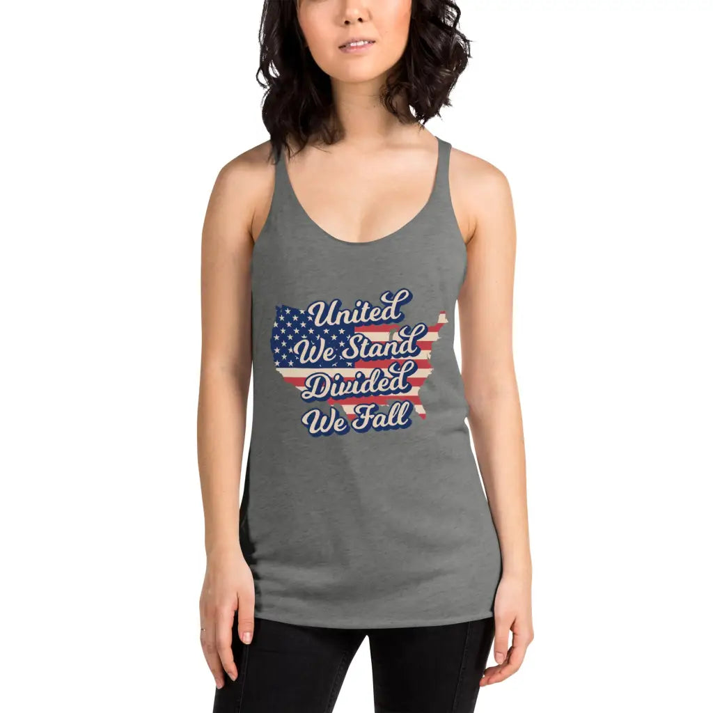 United We Stand Divided We Fall Women’s Racerback Tank -