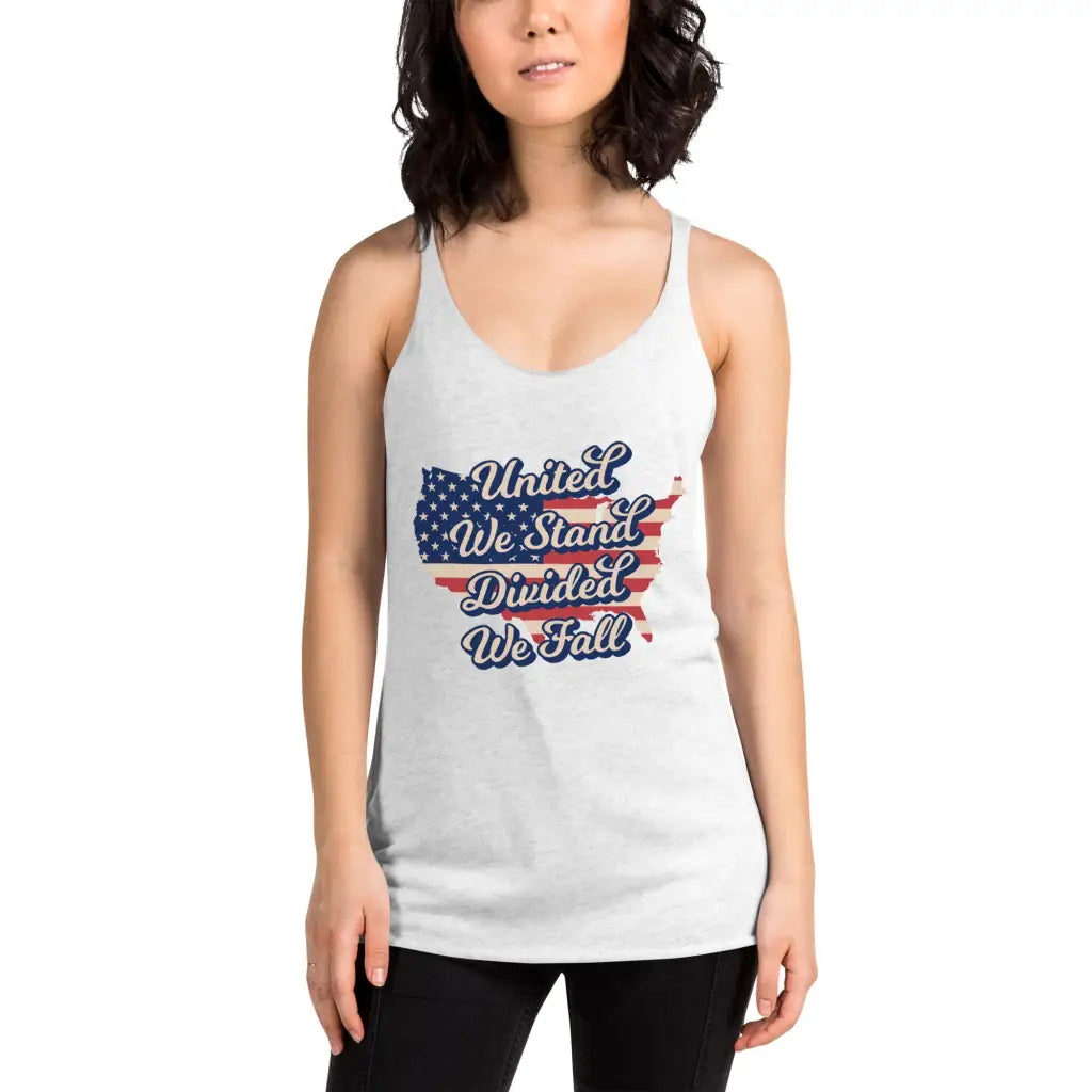 United We Stand Divided We Fall Women’s Racerback Tank -