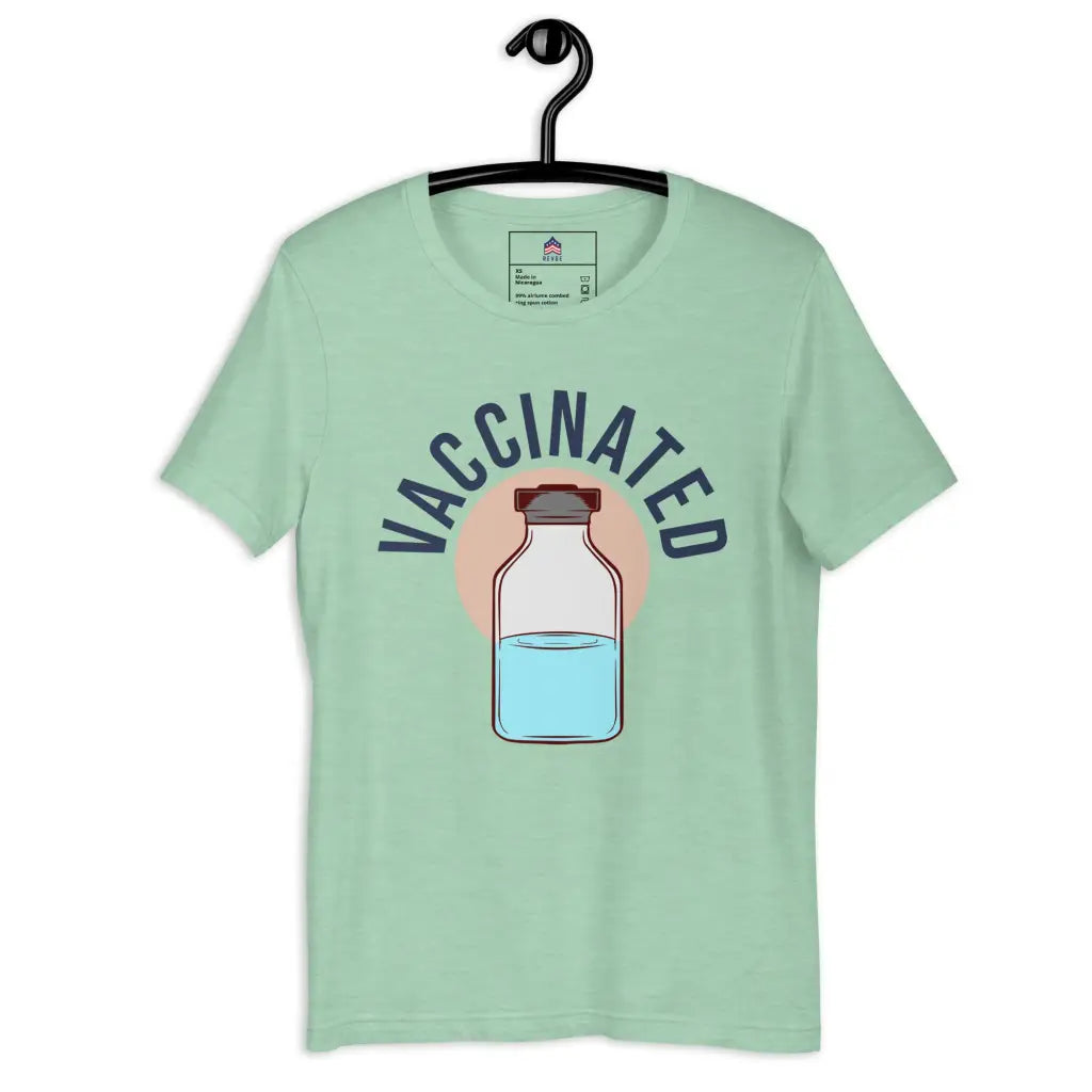 Vaccinated 2 Unisex T-shirt - Heather Prism Mint / Xs -