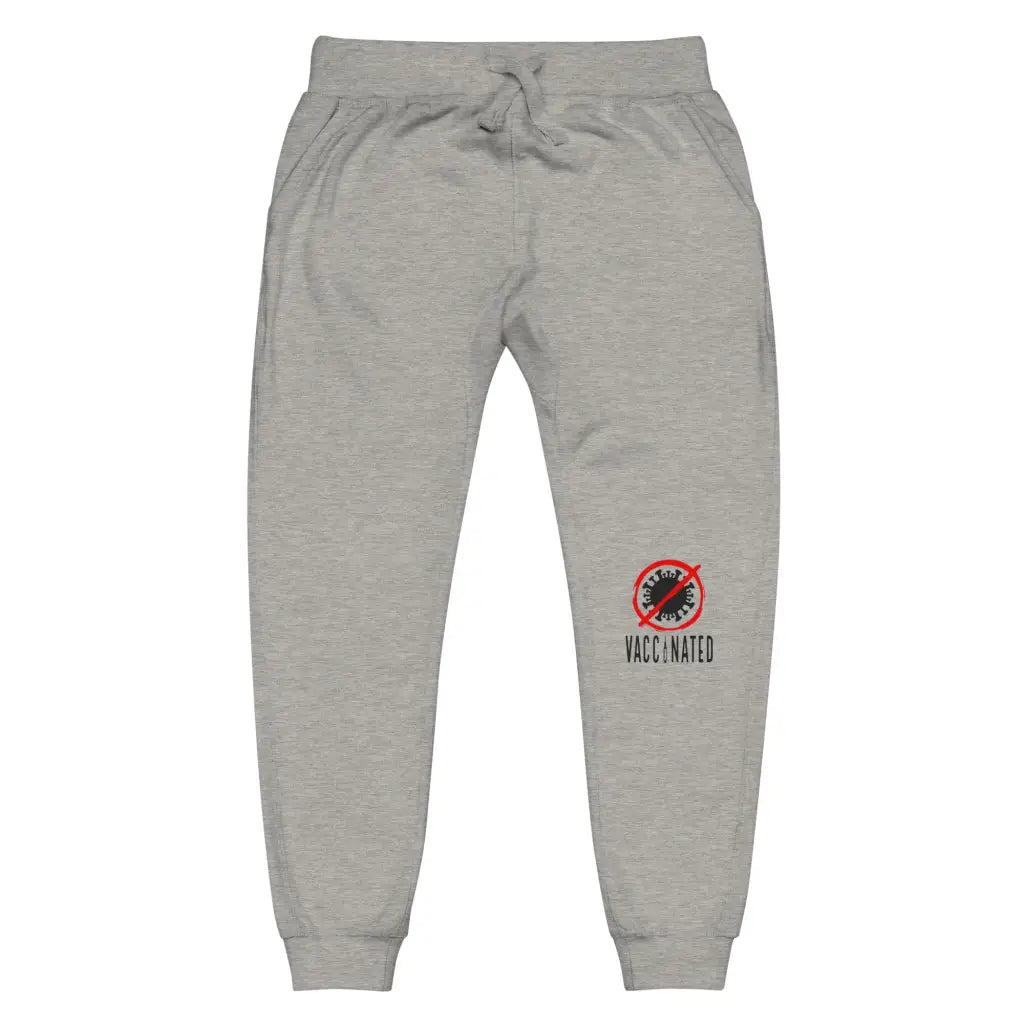 Vaccinated 3 Unisex Fleece Sweatpants - Carbon Grey / Xs -