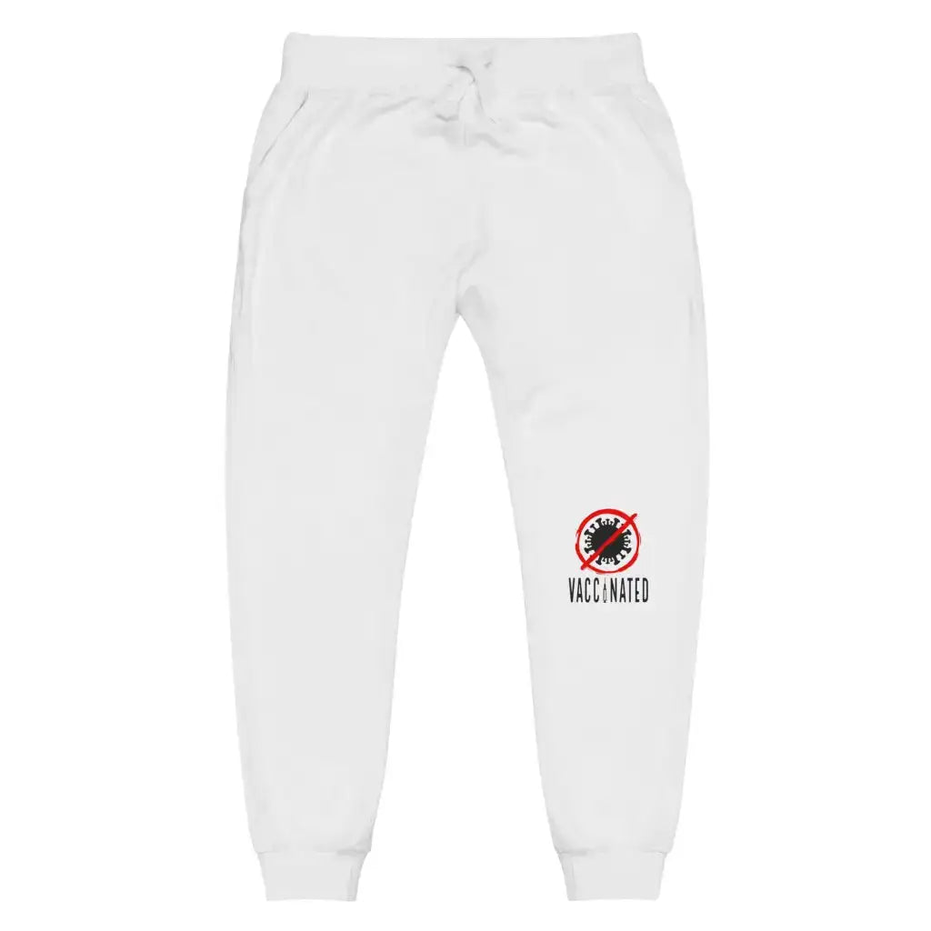 Vaccinated 3 Unisex Fleece Sweatpants - Democratic