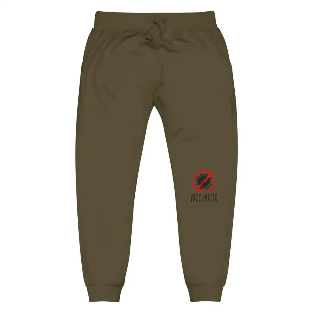 Vaccinated 3 Unisex Fleece Sweatpants - Democratic