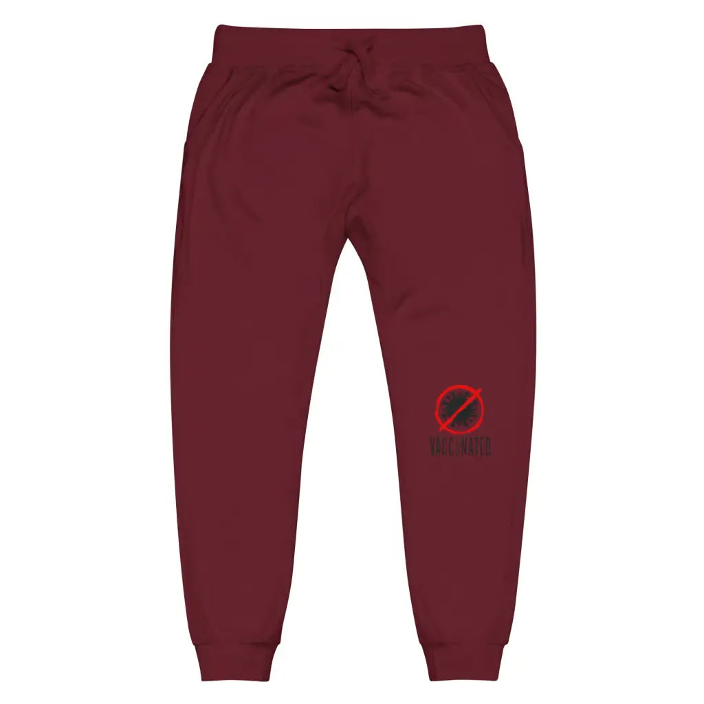 Vaccinated 3 Unisex Fleece Sweatpants - Democratic