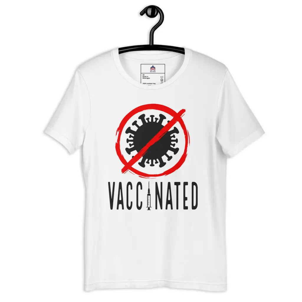 Vaccinated 3 Unisex T-shirt - White / Xs - Democratic