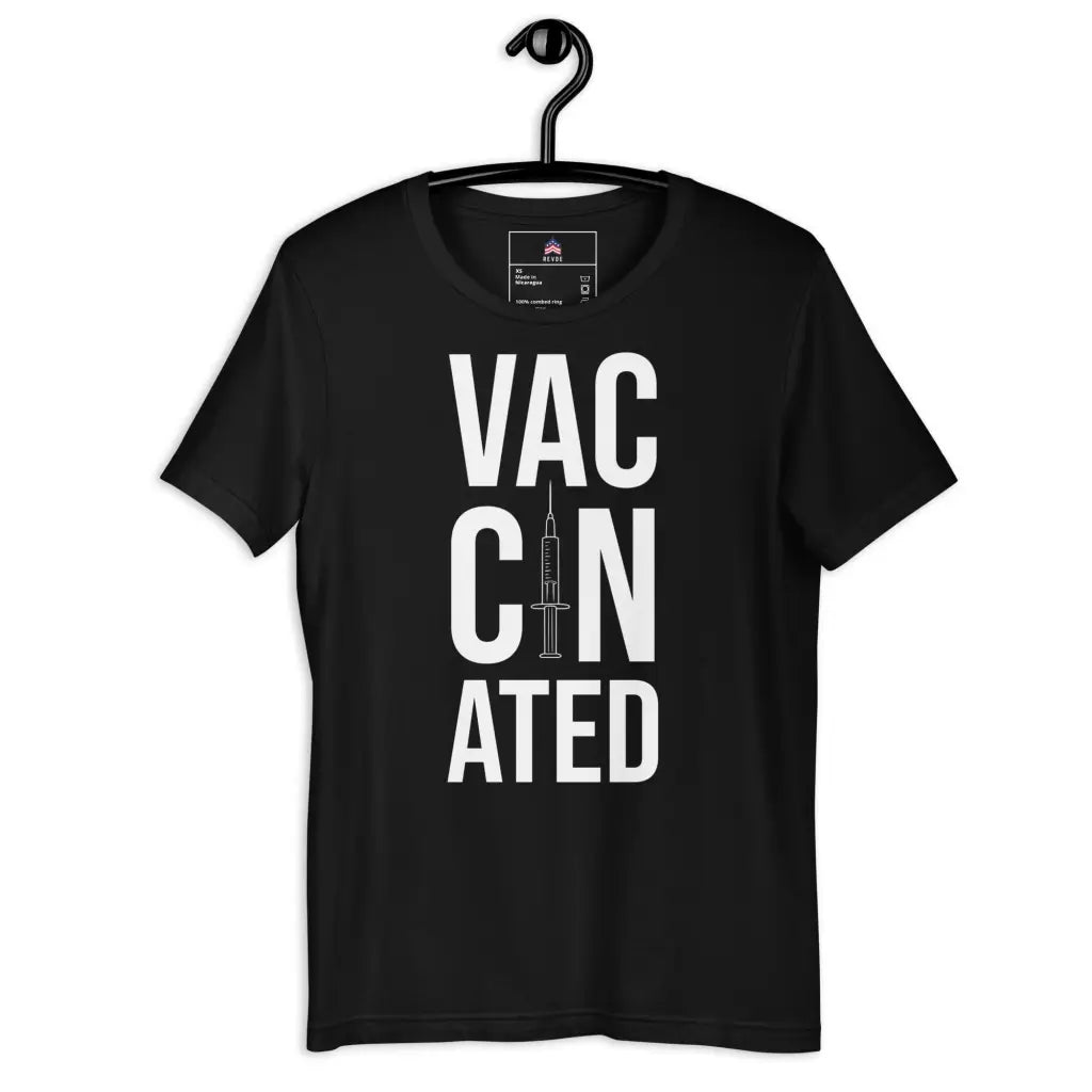 Vaccinated 5 Unisex T-shirt - Black / Xs - Democratic