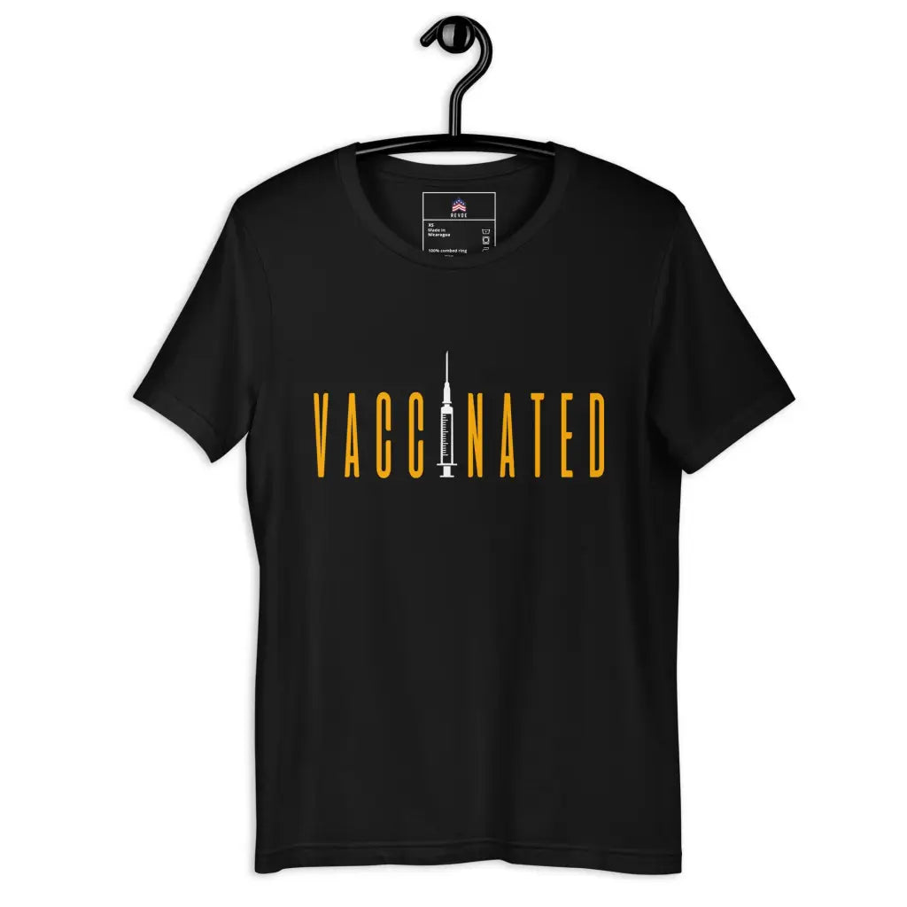 Vaccinated 6 Unisex T-shirt - Black / Xs - Democratic