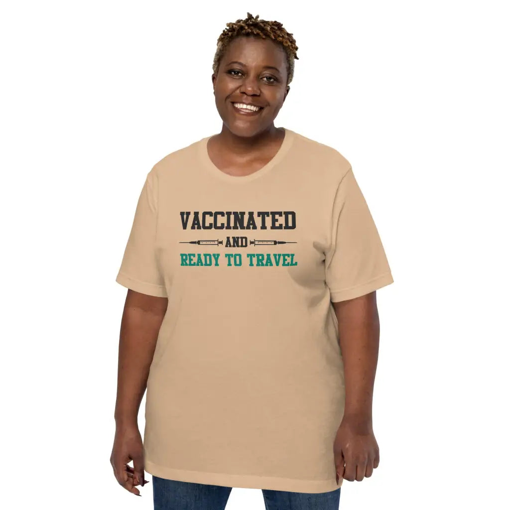 Vaccinated And Ready To Travel Unisex T-shirt - Democratic