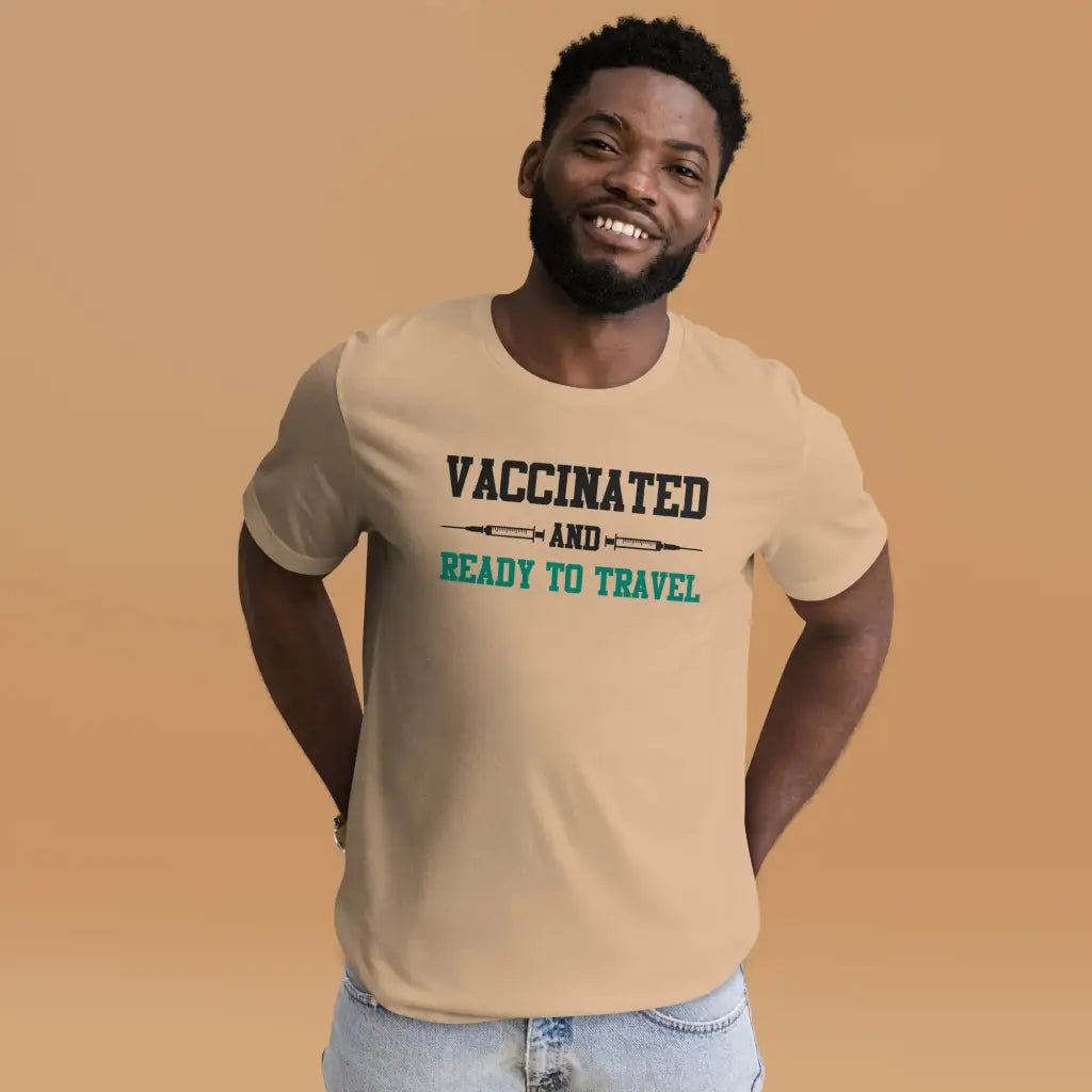 Vaccinated And Ready To Travel Unisex T-shirt - Democratic