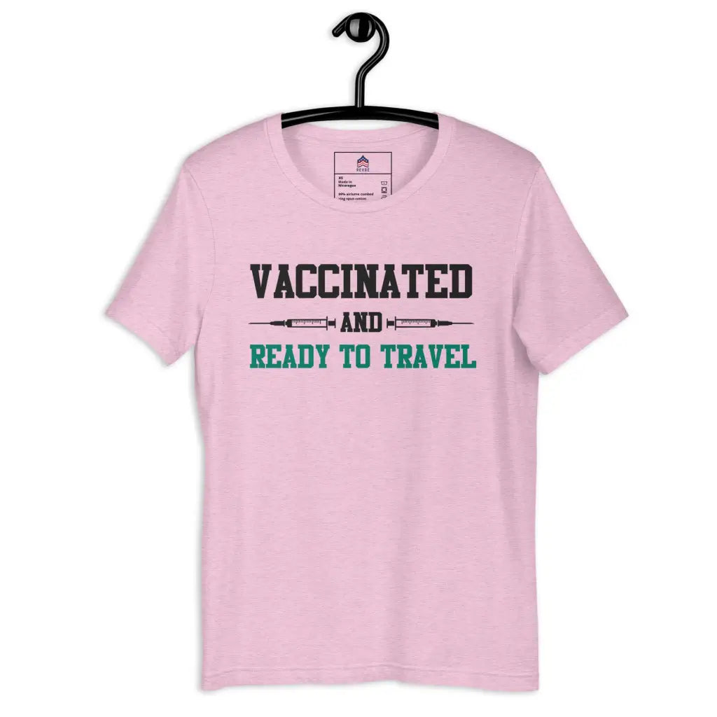 Vaccinated And Ready To Travel Unisex T-shirt - Heather