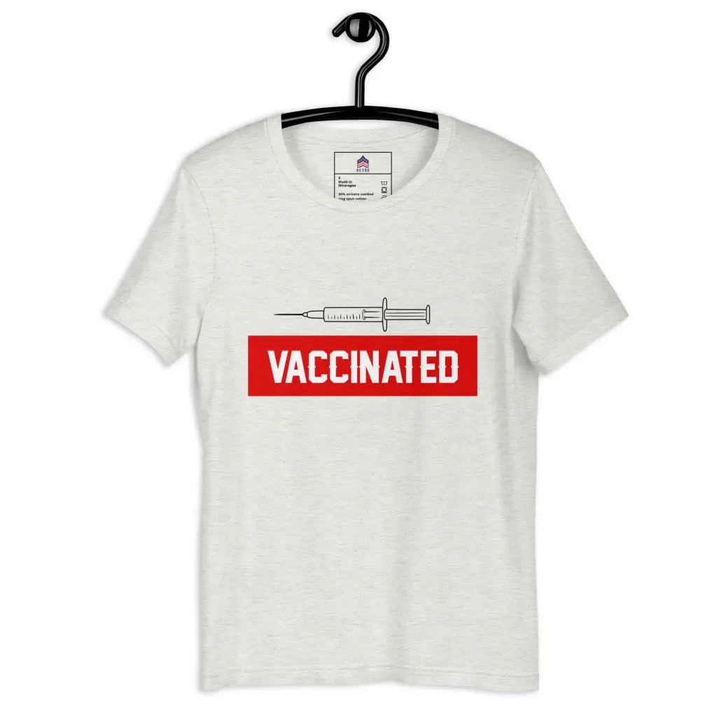 Vaccinated Unisex T-shirt - Ash / s - Democratic