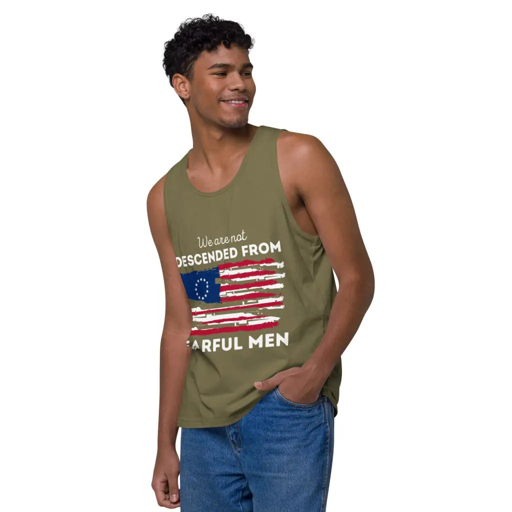 We Are Not Descended From Fearful Men Men’s Premium Tank Top