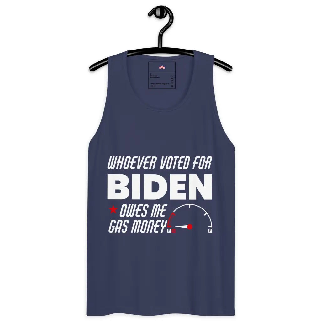 Whoever Voted For Biden Men’s Premium Tank Top - Harbor Blue