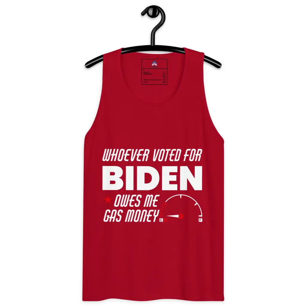 Whoever Voted For Biden Men’s Premium Tank Top - Red / s -