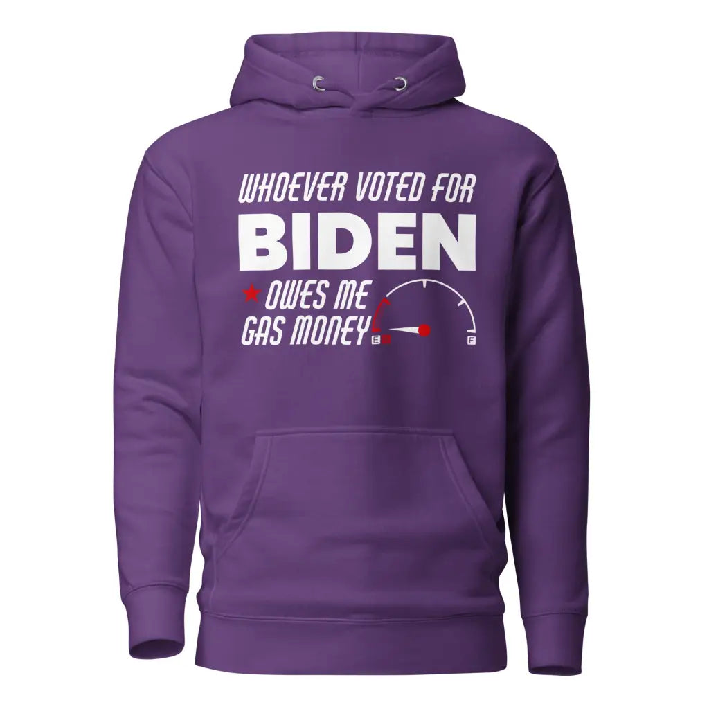 Whoever Voted For Biden Unisex Hoodie - Purple / s -